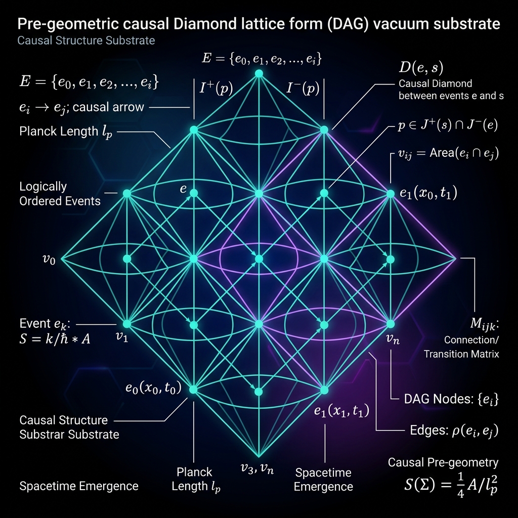 Figure 1.1: Pre-geometric Causal Diamond Substrate